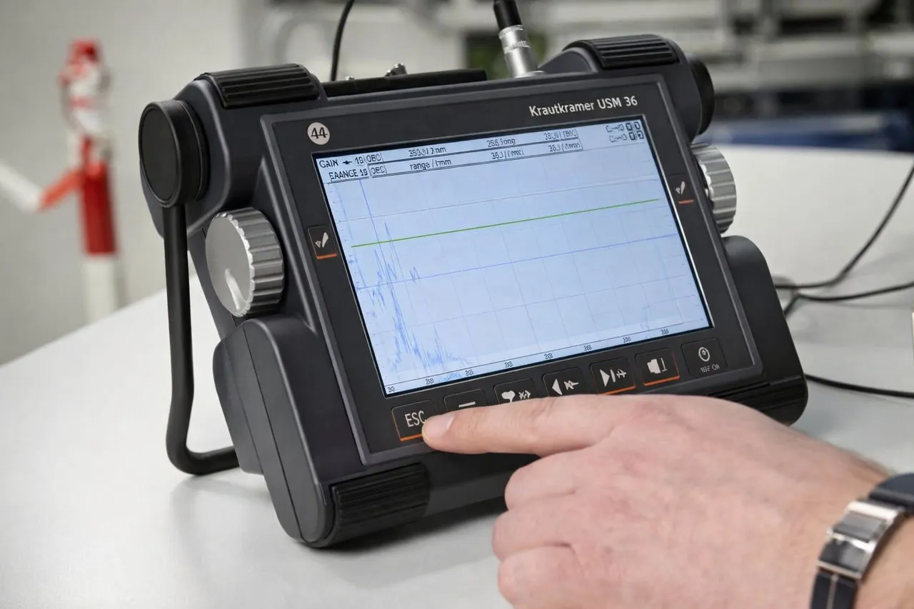 Krautkramer USM ultrasonic testing machine at RAFTEC
