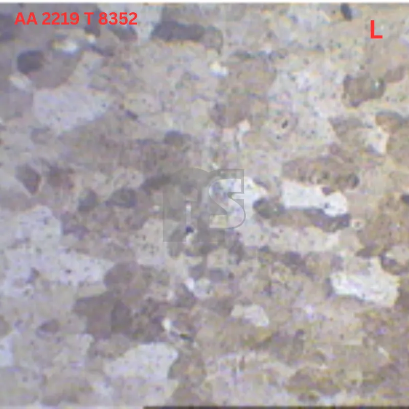 AA 2219 T8352 microstructure report 03
