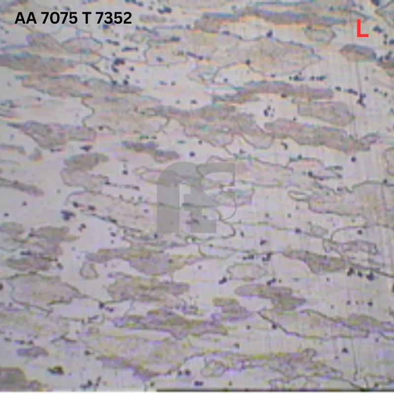 AA 7075 T7352 microstructure report 01